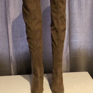 Steve Madden Shoes - Steve Madden Emotions taupe thigh high boots Steve Madden Shoes - Steve Madden Emotions taupe thigh high boots